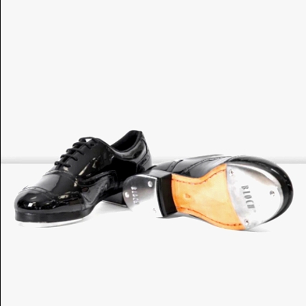 Jason Samuel Smith patent black tap shoes